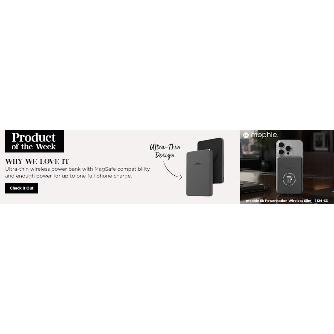 mophie Slim 5,000 mAh Qi 2 Wireless Power Bank